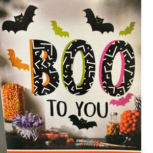 Halloween Home Decor Wall Sticker BOO TO YOU Removable Decal Art Mural Room